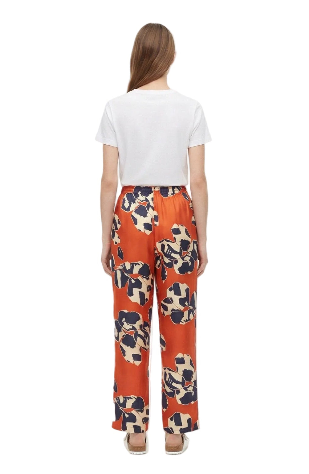 EASY PANT Paper Cuts Red