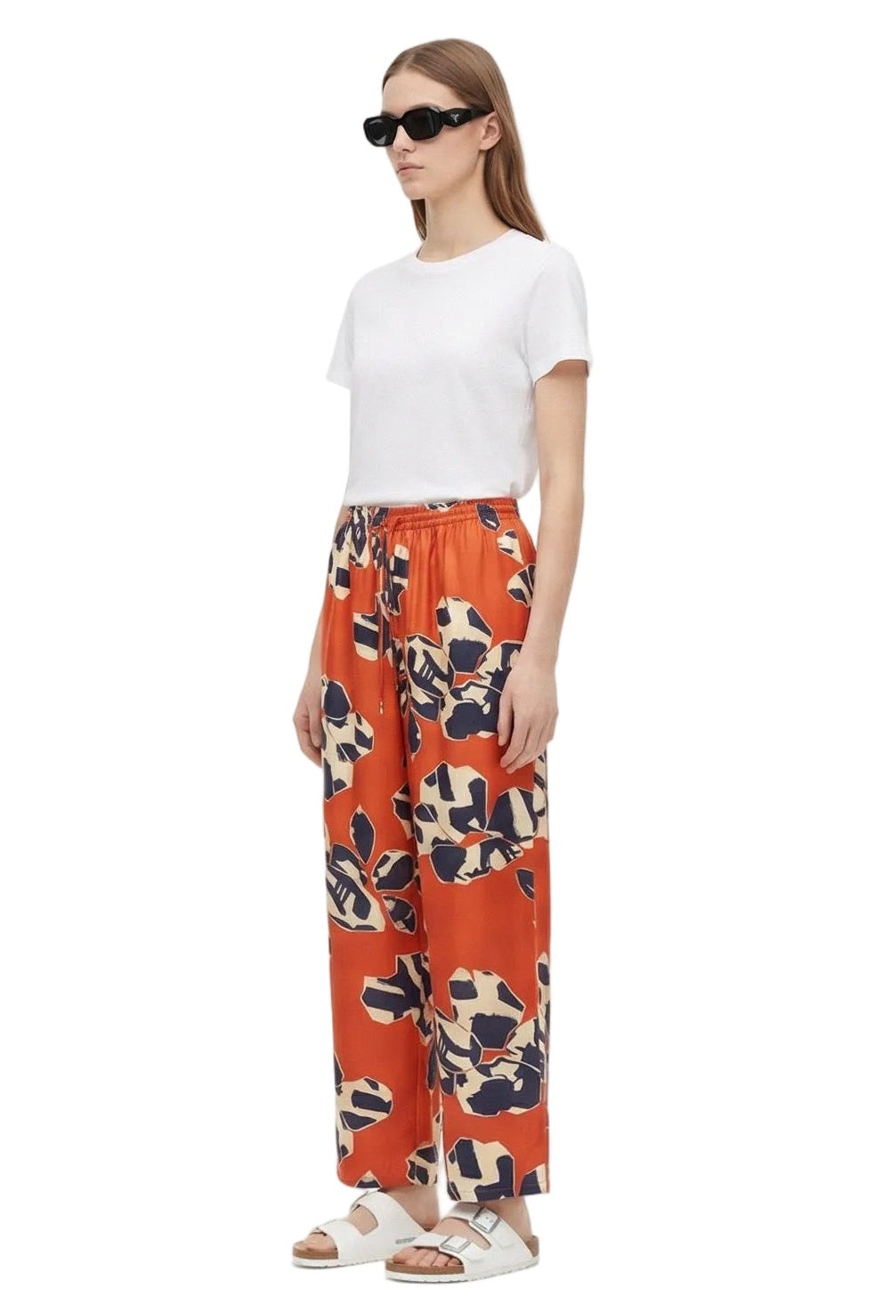 EASY PANT Paper Cuts Red