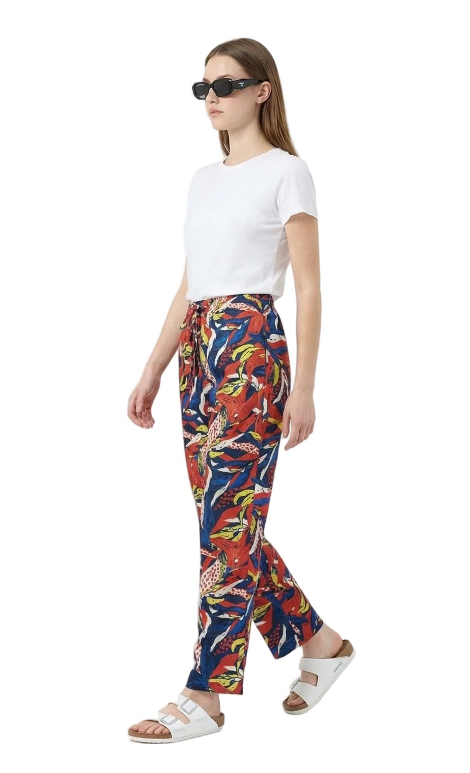 EASY PANT Seaweed NavyRed - BANANATIME