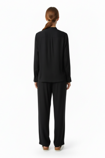 SLIM GRANDAD 2 SHIRT Black - BANANATIME