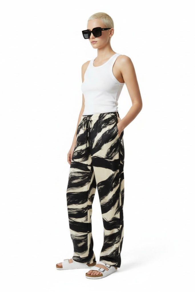 EASY PANT Etchasketch Black - BANANATIME