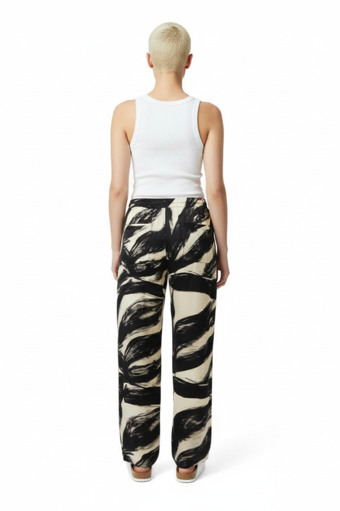 EASY PANT Etchasketch Black - BANANATIME