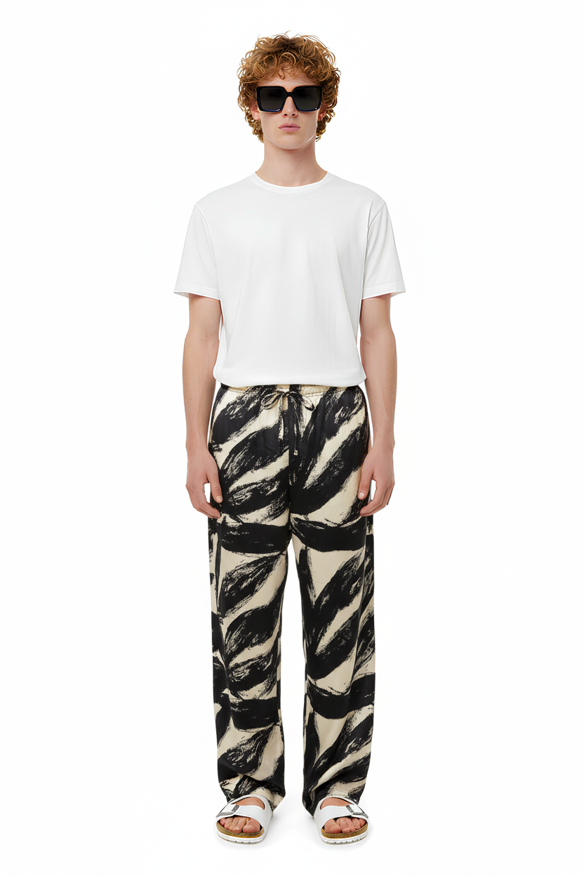 RELAX 2 PANT Etchasketch Black - BANANATIME