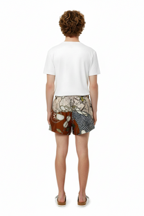 BOXER SHORT HAWAIITIME NAVY RED - BANANATIME