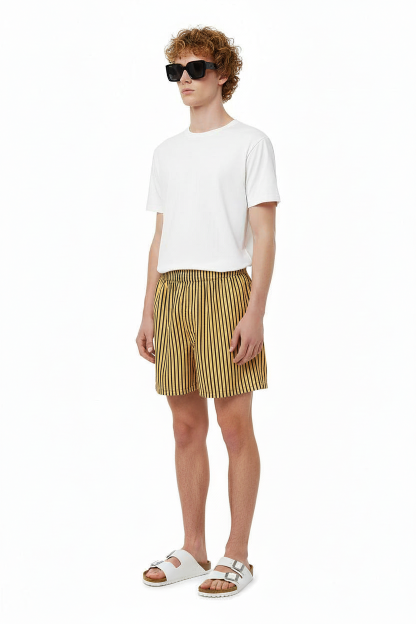 BOXER SHORT TWO TIMER NAVY YELLOW - BANANATIME