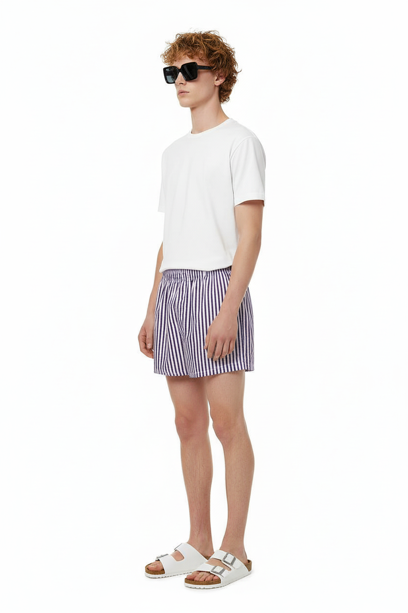 BOXER SHORT TWO TIMER PURPLE PINK - BANANATIME