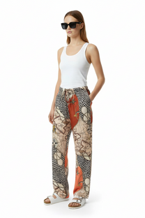 EASY PANT HAWAIITIME NAVY RED - BANANATIME