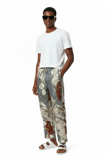 EASY PANT HAWAIITIME NAVY RED - BANANATIME