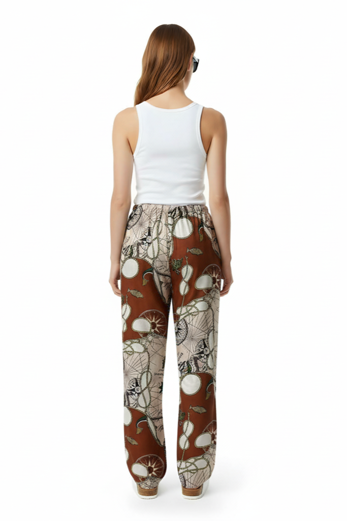 EASY PANT HAWAIITIME NAVY RED - BANANATIME