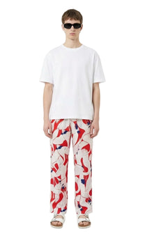 RELAX 2 PANT Dancing Birds RedEcru - BANANATIME