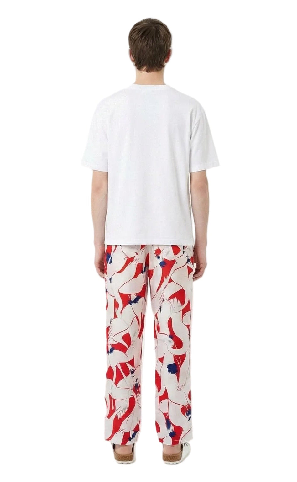 RELAX 2 PANT Dancing Birds RedEcru - BANANATIME
