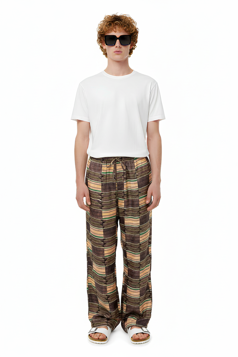 EASY PANT Chocablock Pink - BANANATIME