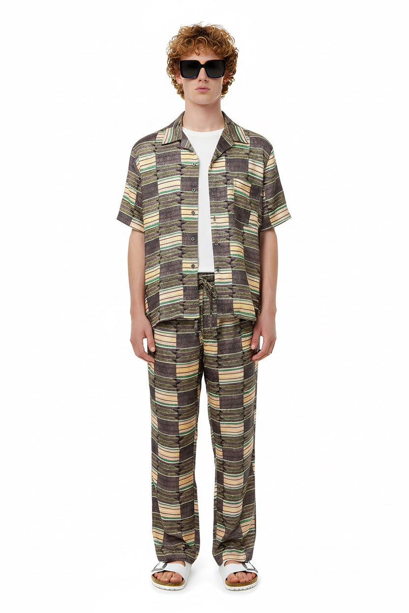 HAWAIIAN SHIRT Chocablock Pink - BANANATIME