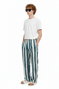 RELAX 2 PANT Electric Waves Blue - BANANATIME