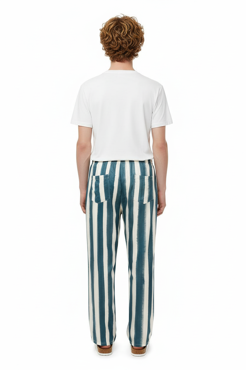 RELAX 2 PANT Electric Waves Blue - BANANATIME