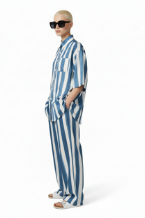 SURF SHIRT Electric Waves Blue - BANANATIME