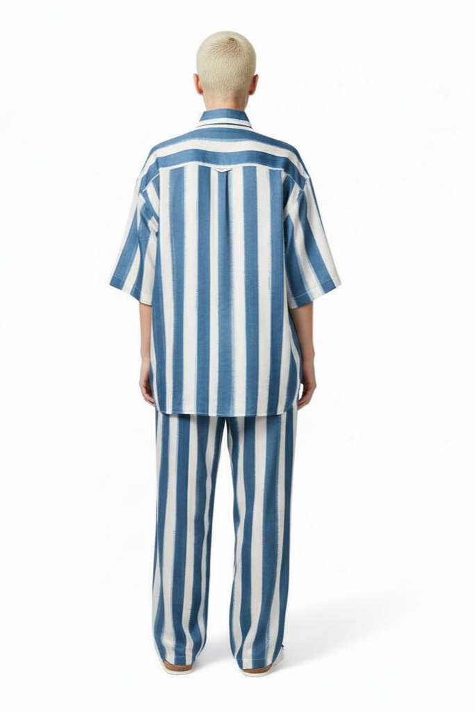 SURF SHIRT Electric Waves Blue - BANANATIME