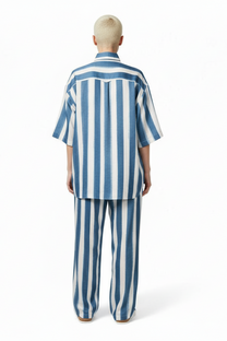 SURF SHIRT Electric Waves Blue - BANANATIME