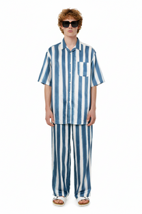 SURF SHIRT Electric Waves Blue - BANANATIME