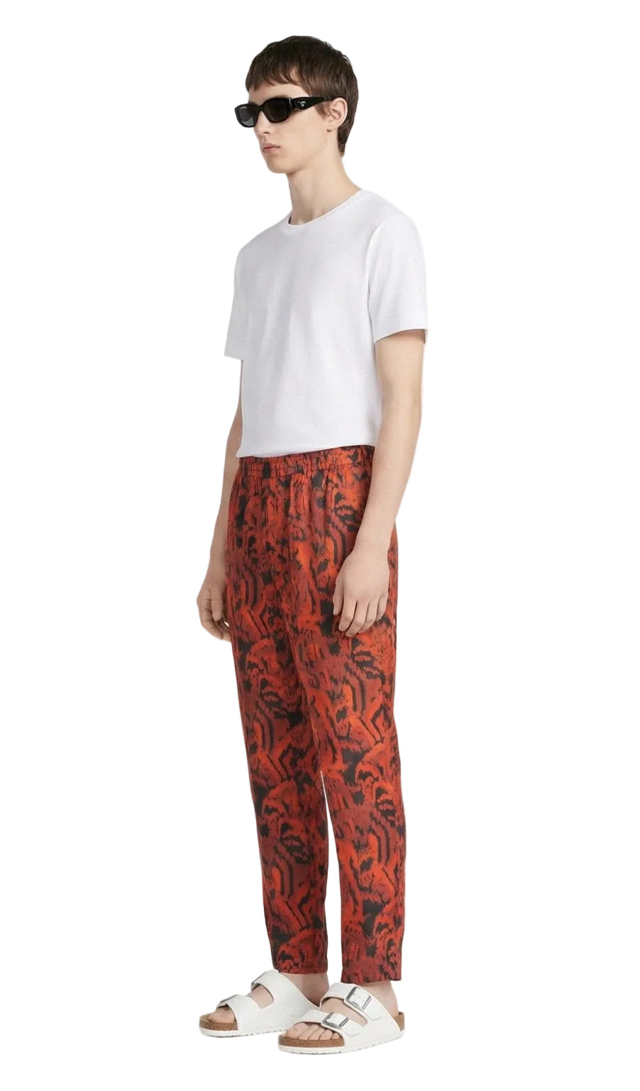 TAPERED 2 PANT Abstract Hawaiian Red - BANANATIME