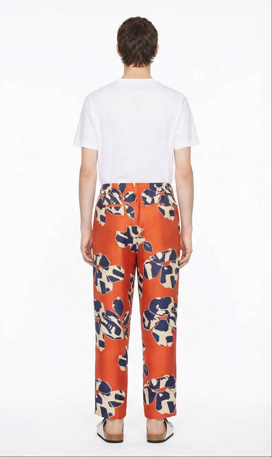 TAPERED 2 PANT PAPER CUTS RED