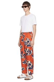 TAPERED 2 PANT PAPER CUTS RED