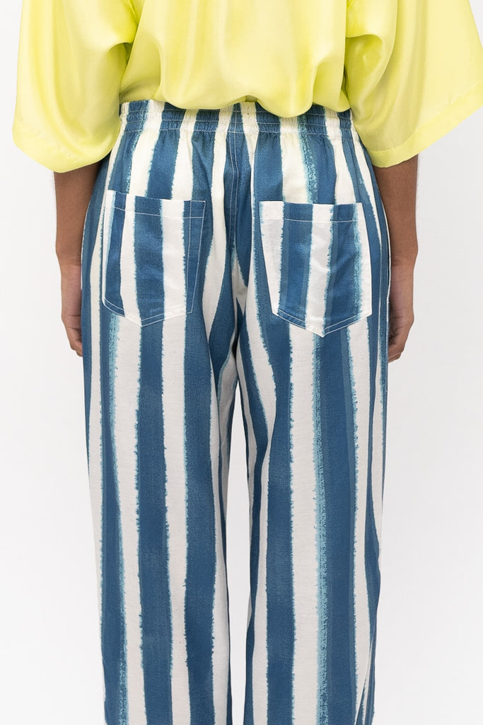 RELAX 2 PANT Electric Waves Blue - BANANATIME