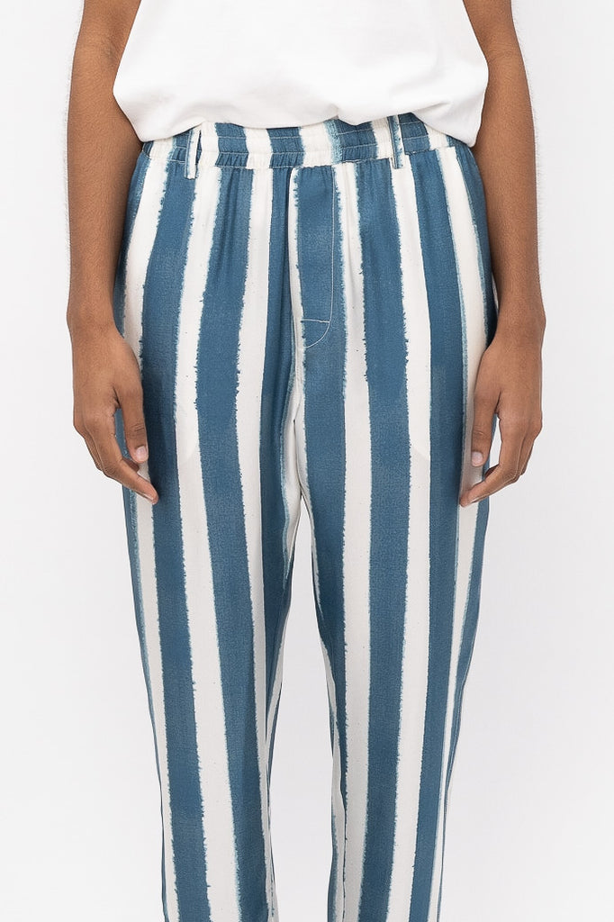 TAPERED 2 PANT Electric Waves Blue - BANANATIME